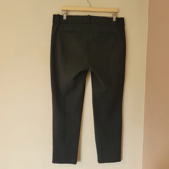 J Crew 365 Cameron High Rise Ankle Dress Pant Stretch Black Size 12 - Picture 4 of 10